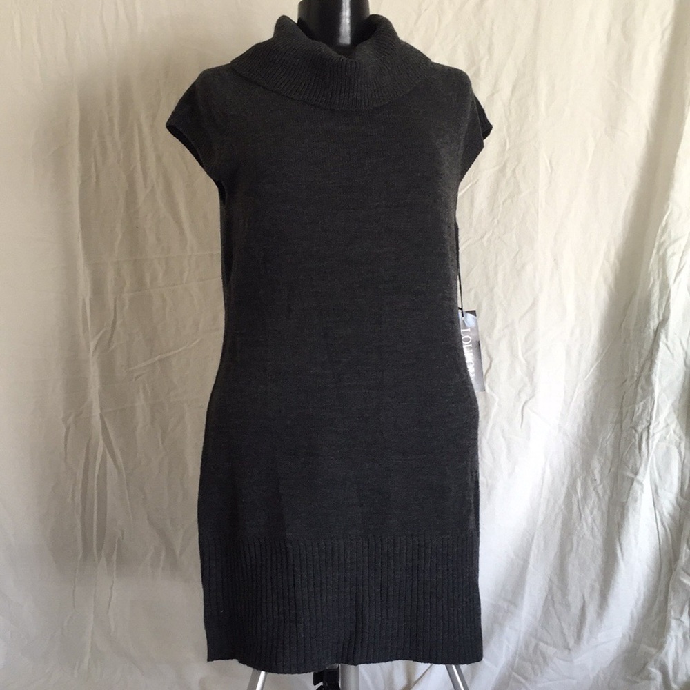 Lou Lou Sweater Dress NWT grey knit.
